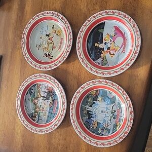 Disney Resort Food Plates set of 4